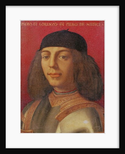 Portrait of Piero di Lorenzo de Medici by Agnolo di Cosimo Bronzino