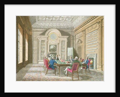 Board Room of The Admiralty, 1808 by T. & Pugin A.C. (1762-1832) (after) Rowlandson