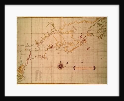 The Velasco Map, facsimile, 1610 by English School