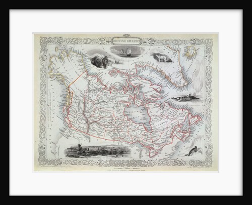 Map of British America, ca 1853 by John Rapkin