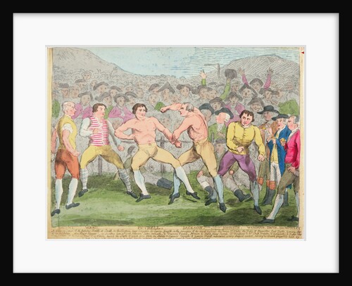 Boxing Match, 10th June 1788 by English School