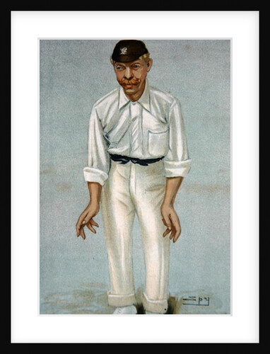 Bobby, caricature of the cricketer Robert Abel, published 5th June 1902 in Vanity Fair by Leslie Matthew Ward
