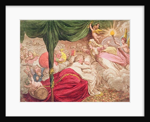 The Lover's Dream, 24th January 1795 by James Gillray