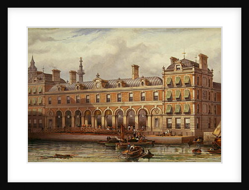 The London Fish Market at Billingsgate, 20th July 1877 by English School