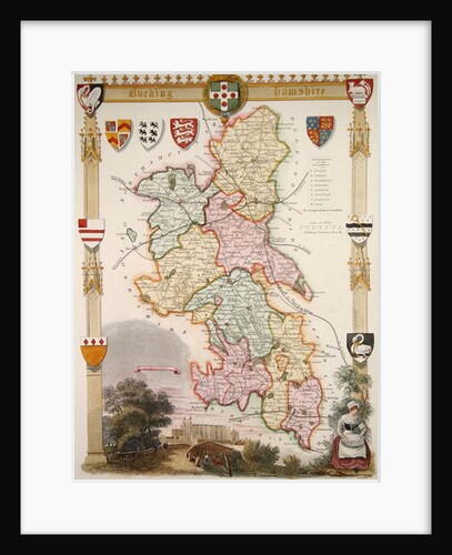Buckinghamshire with illustrations of Eton College Chapel by School English