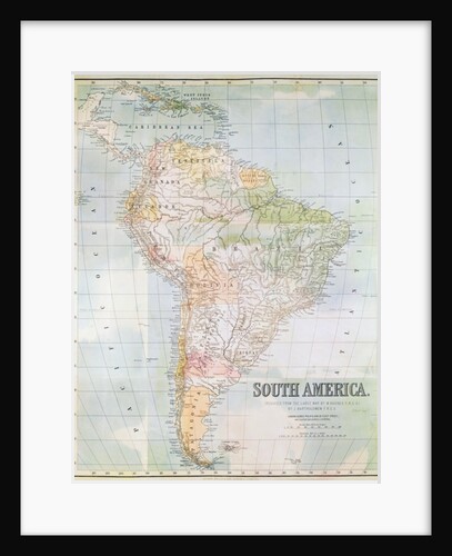 Map of South America by School English