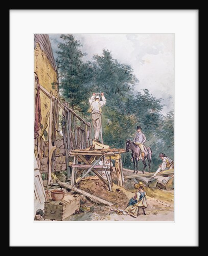 Dr. Monro inspecting his stables by William Holman Hunt