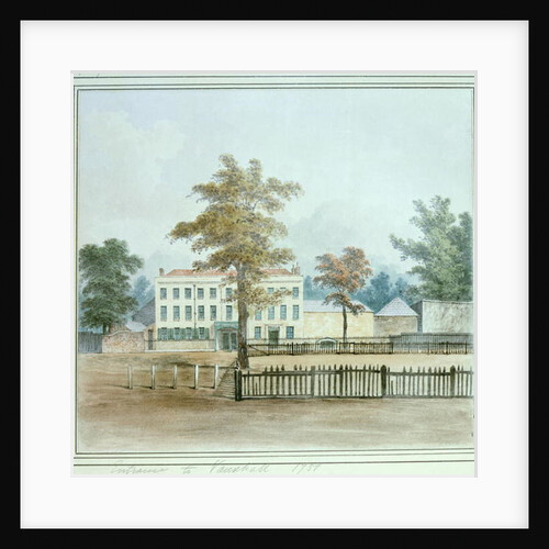 The Old House and entrance to Vauxhall Gardens, 1751 by English School