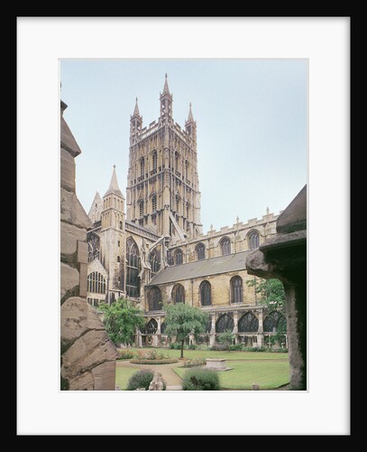 View of Gloucester Cathedral, 14th century by English School