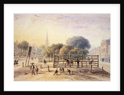 View of Islington Pound, 1850 by Thomas Hosmer Shepherd