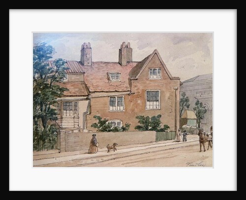 Old Houses at Kennington Green, 1855 by J. Findley