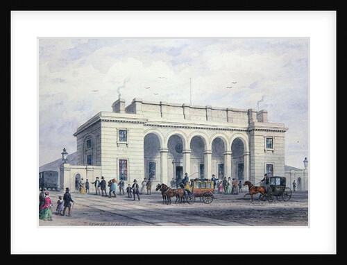 The South-Western Railway Station at Nine Elms Vauxhall, 1856 by Thomas Hosmer Shepherd