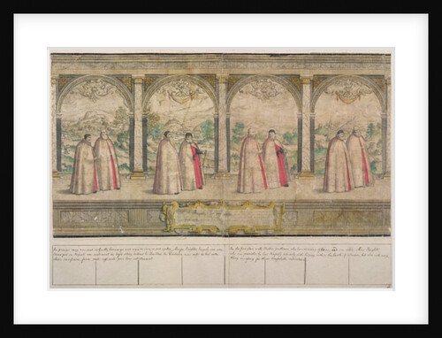 Imaginary Composite Procession of the Order of the Garter at Windsor, engraved by Marcus Gheeraerts the Elder 1576 by English School