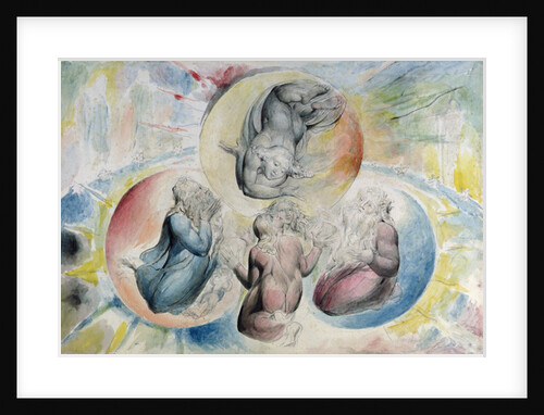 St. Peter, St. James, Dante and Beatrice with St. John by William Blake