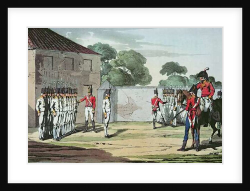 Soldiers Drilling, 1807 by John Augustus Atkinson