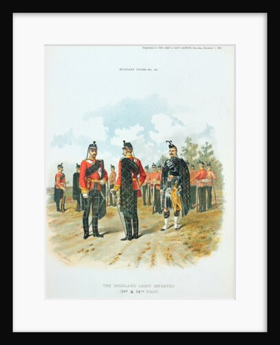 The Highland Light Infantry by Richard Simkin