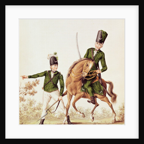 Man and Huzzar of the Queen's Rangers by School English