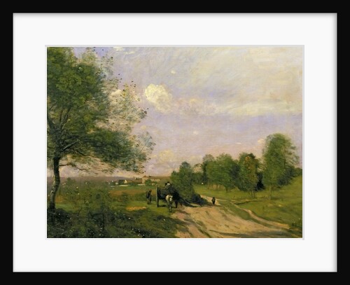 The Wagon, Souvenir of Saintry, 1874 by Jean Baptiste Camille Corot