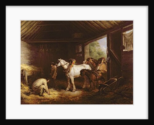Inside a Stable by George Morland