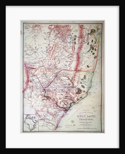 Wyld's Military Sketch of Zululand, 1879 by James the Elder Wyld