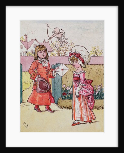 Illustration for 'St. Valentines Day' 1914 by Kate Greenaway