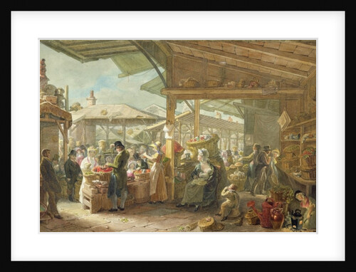 Old Covent Garden Market, 1825 by George the Elder Scharf