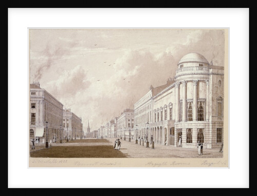 View of Regent Street, 1825 by English School