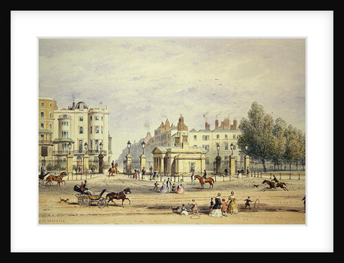 Grosvenor Gate and the New Lodge, 1851 by Thomas Hosmer Shepherd