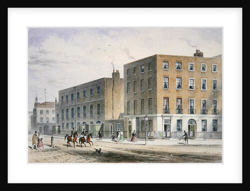 View of Soho Square and the Catholic Chapel, 1850 by Thomas Hosmer Shepherd