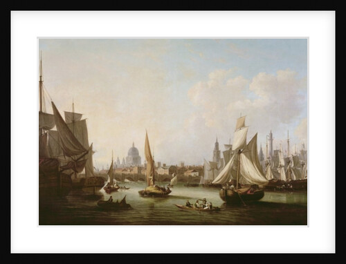 View of the River Thames by John Thomas Serres