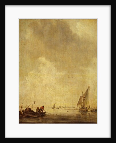 A River Scene, with Fishermen Laying a Net, 1638 by Jan Josephsz van Goyen