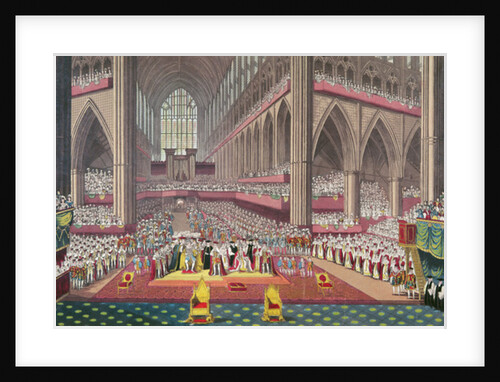 The Coronation of King William IV and Queen Adelaide, 1831 by School English