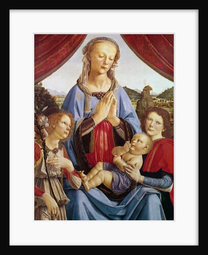 The Virgin and Child with Two Angels, c.1470's by Andrea del Verrocchio