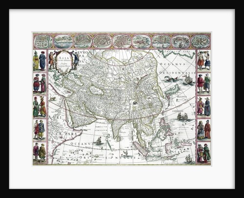 Asia noviter delineata, 1617 by Willem Blaeu