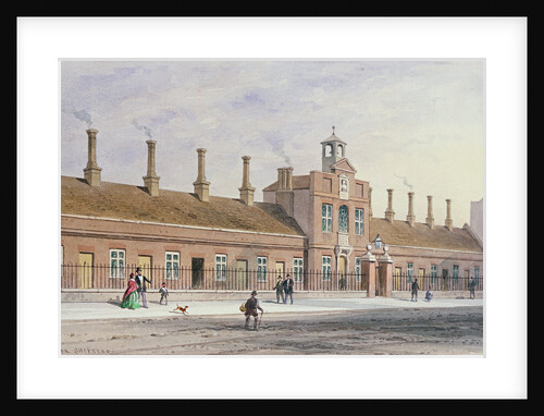 Emery Hills Alms Houses in Rochester Row, 1850 by Thomas Hosmer Shepherd