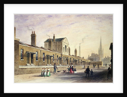 Palmer's Alms Houses, Tothill Fields by Thomas Hosmer Shepherd