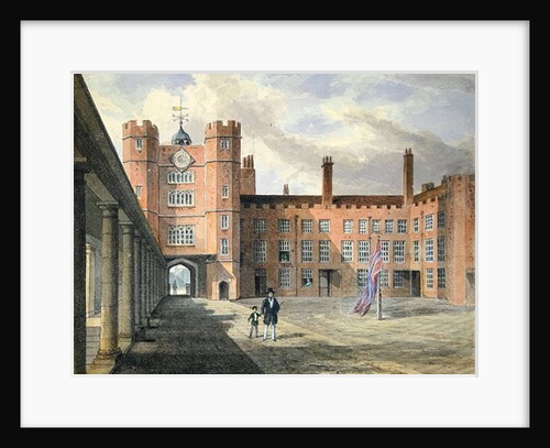 View of the courtyard at St. James's Palace, 1841 by English School