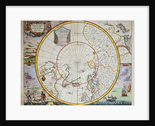A Map of the North Pole by John Seller