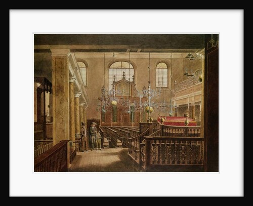 Bevis Marks Synagogue, c.1817 by English School