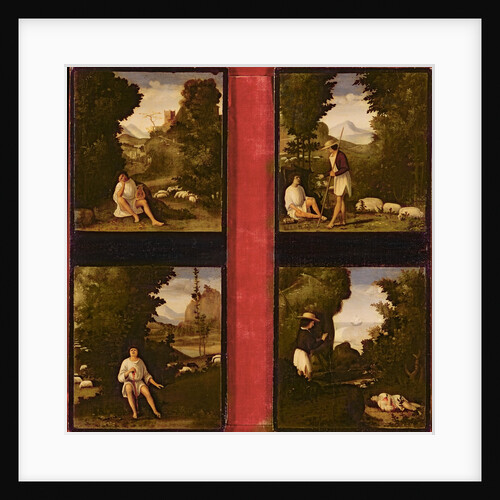 Scenes from Tebaldeo's Eclogues, c.1505 by Andrea Previtali