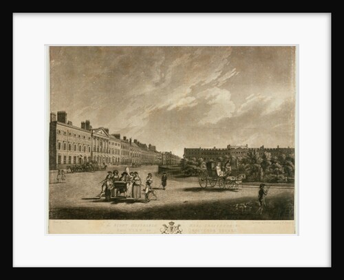 View of the north side of Grosvenor Square, 1789 by English School