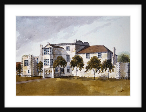 View of Sir Noel de Caron's House, 1809 by School English