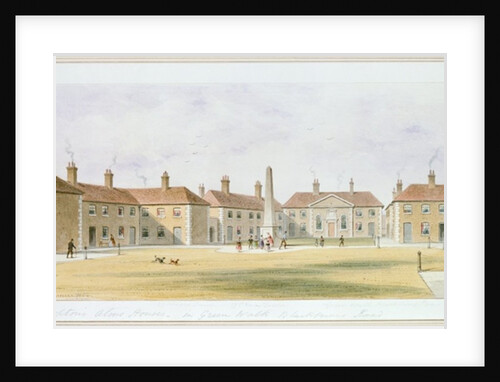 View of Charles Hopton's Alms Houses, 1852 by Thomas Hosmer Shepherd