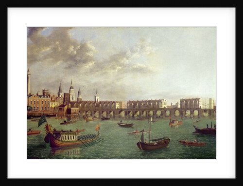 View of Old London Bridge by School English