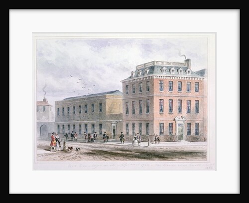 View of Soho Square and Carlisle House by Thomas Hosmer Shepherd