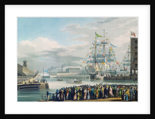 The Opening of St. Katharine Docks, Saturday the 25th October 1828 by Edward Duncan