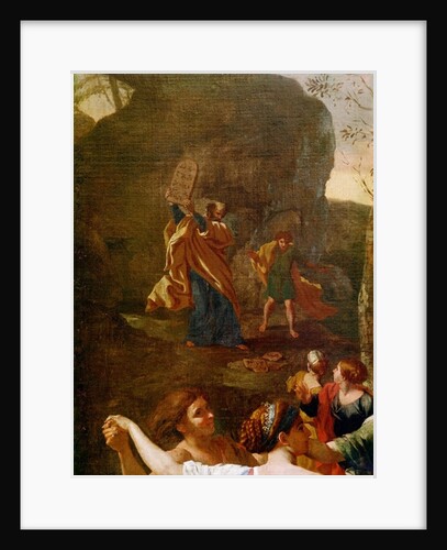 The Adoration of the Golden Calf, before 1634 by Nicolas Poussin