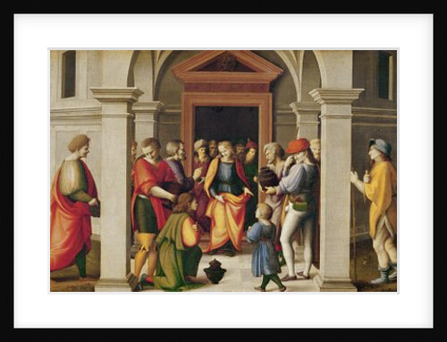 Joseph receives his Brothers, c. 1515 by Francesco Ubertini Il Bacchiacca