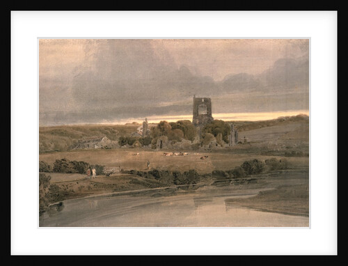 Kirkstall Abbey, Yorkshire - Evening by Thomas Girtin