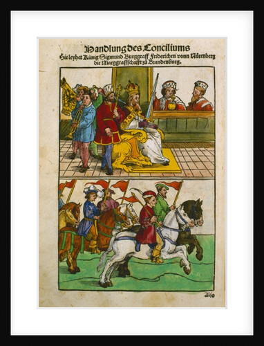 Sigismund at the Council of Constance by Ulrich von Richental